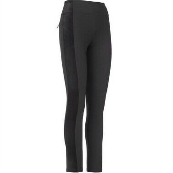 Athleta Metro Velvet Side Stripes Tux Leggings - Picture 2 of 11